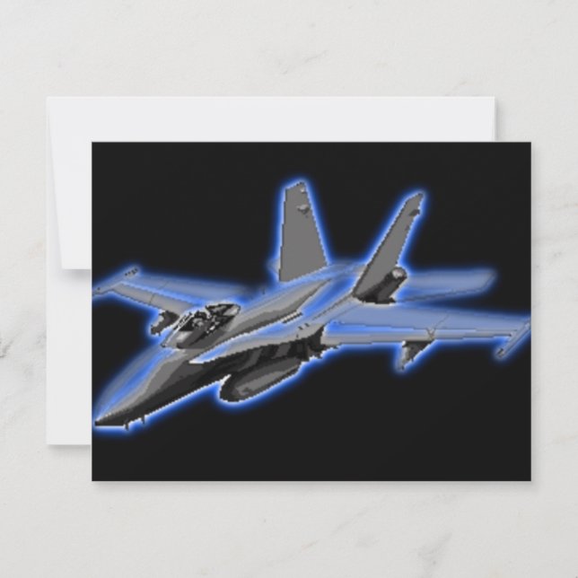 F/A-18 Hornet Blue Fighter Jet (Anverso)