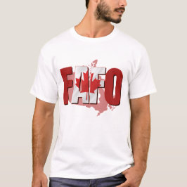 F.A.F.O Camiseta con bandera canadiense