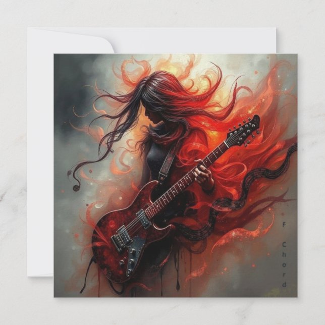 F Chord - AI Digital Art Print (Anverso)