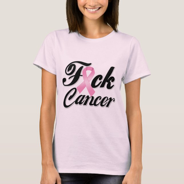 F*CK Camisetas de cáncer de mama (Anverso)