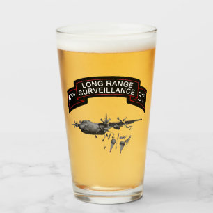 F Co 51st Inf LRSC Beer Pint Glass