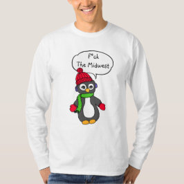 F. La divertida camiseta del clima pingüino del me