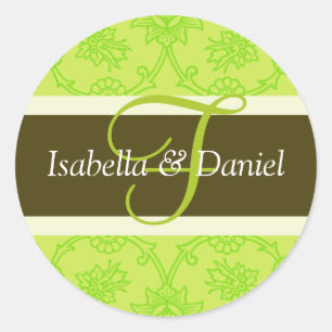 F Monogramas Para Sellos De Invitación De Boda