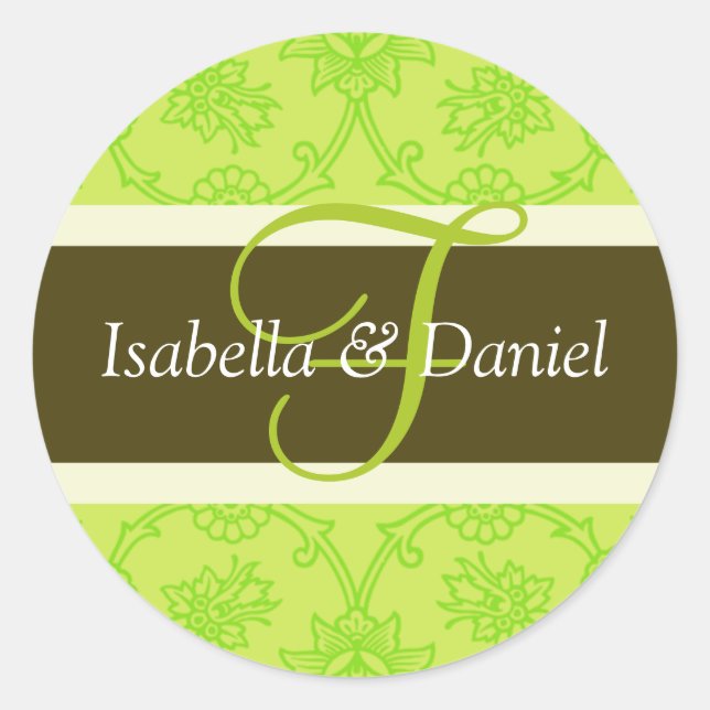 F Monogramas Para Sellos De Invitación De Boda (Anverso)