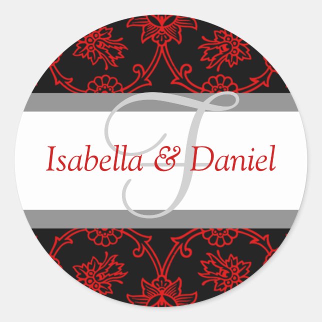 F Monogramas Para Sellos De Invitación De Boda (Anverso)