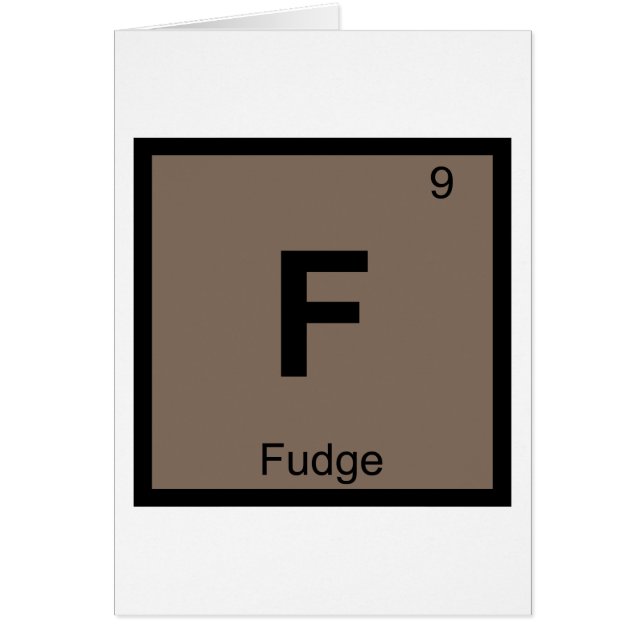 F - Química de Dulce de Azúcar Tabla Periódica Sím (Frente)