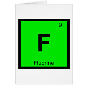 F - Química del Flúor Símbolo de la Tabla Periódic