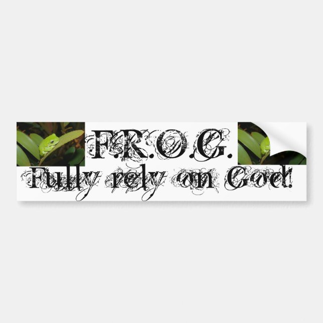 F.R.O.G. pegatina para el parachoques (Frente)