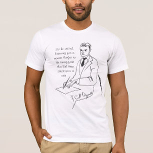 F. Scott Fitzgerald Basic Camiseta Oscura