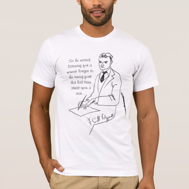 F. Scott Fitzgerald Basic Camiseta Oscura (Anverso)