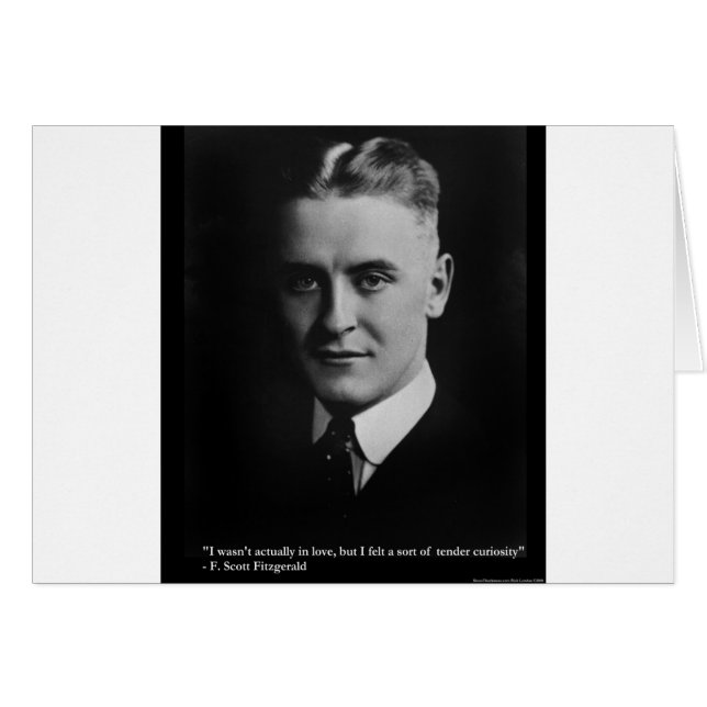 F Scott Fitzgerald Tender Curiosity Gifts & Tees (Anverso (Horizontal))