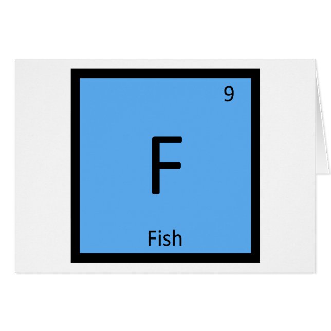 F - Símbolo del elemento de la tabla periódica de  (Anverso (Horizontal))