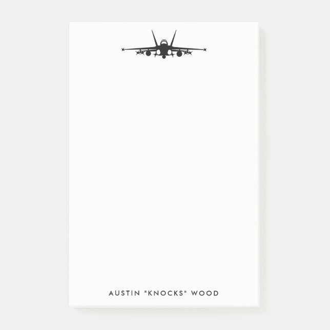 FA-18C Hornet Personaliza la almohadilla de notas  (Anverso)