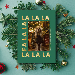 Fa la la Cachorro Lindo Navidad Foto de Familia