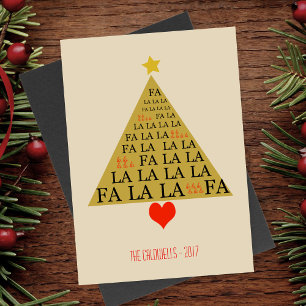 Fa La La Gold Árbol De Navidad