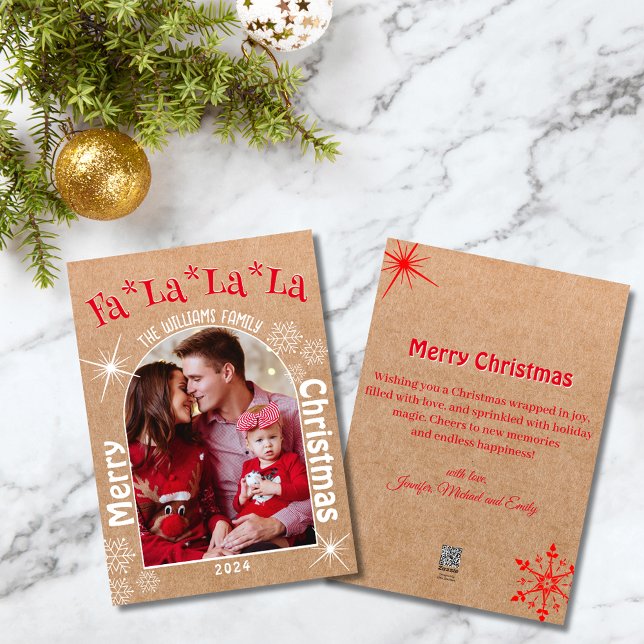 fa la la la,feliz navidad arco foto kraft chic (Subido por el creador)