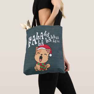 Fa La La La La Navidades canto de gatos Bolsa de