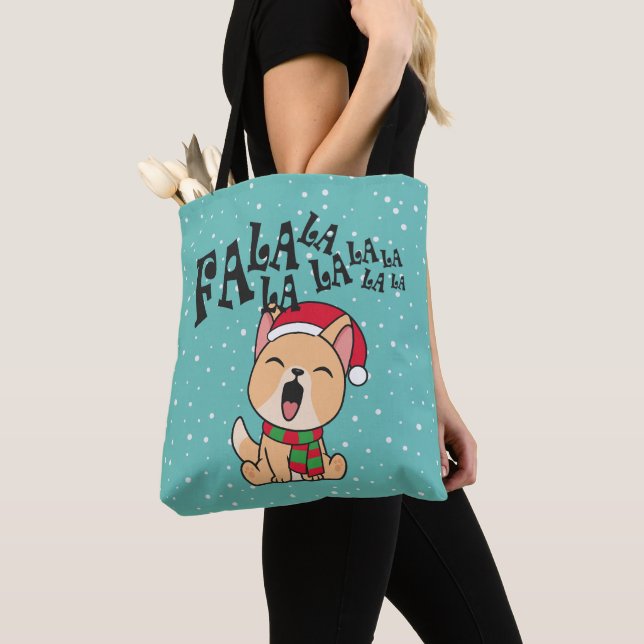 Fa La La La La Navidades Canto de Perro | Bolsa de (Detalle)