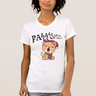 Fa La La La La Navidades Canto de Perro   Camisa