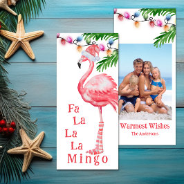 Fa La La La Mingo Foto Tarjeta de Navidades Flamin