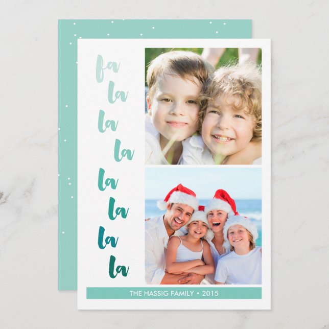 Fa la la la Ombre Navidad Vacaciones (Anverso / Reverso)
