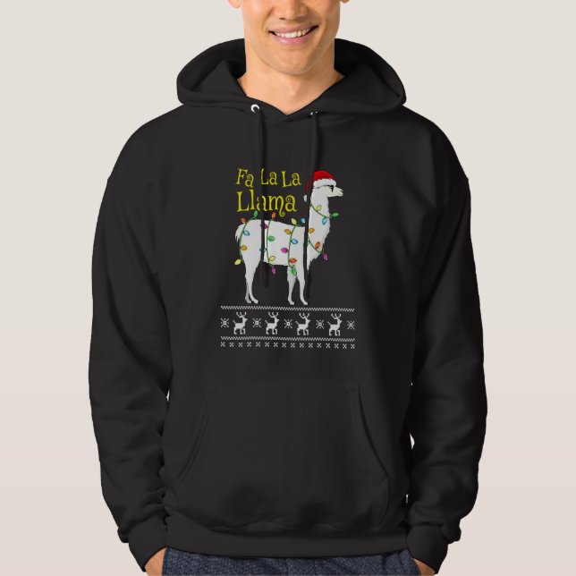 Fa La Llama: Navidades feos, suéter llama Chris (Anverso)