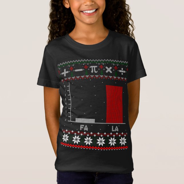 Fa La Mathematics Graph Navidades De Suéter Feo (Anverso)