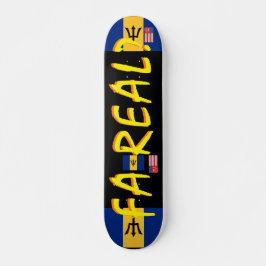 FA REAL JMT BARB 7 Placa para skateboard de 3/4"