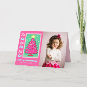 Fa rosa: La foto del sello del árbol de Navidad
