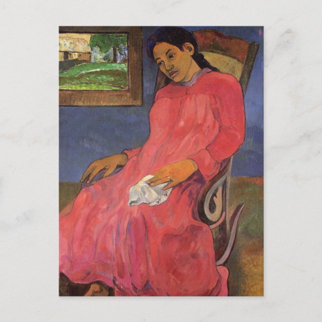 'Faaturuma (melancolía)' - Postal Paul Gauguin (Anverso)