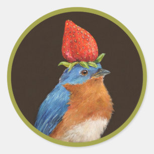 Fabián, los pegatinas del pájaro azul