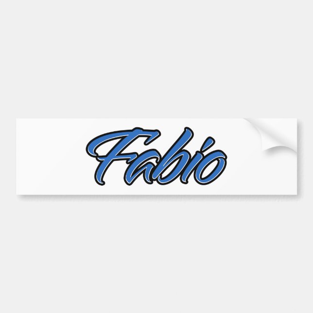 Fabio Nombre azul Aufkleber Pegatina Autoaufkleber (Frente)