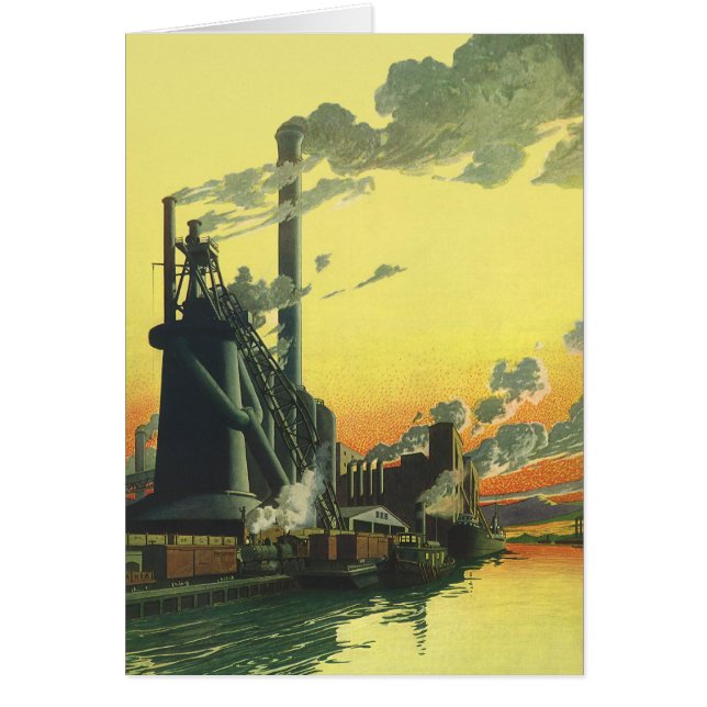 Fábrica de negocios de época, fabricación en un mu (Frente)