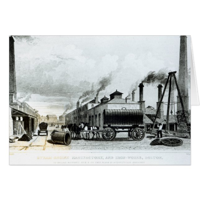 Fabricación de motor de vapor y trabajos de hierro (Anverso (Horizontal))