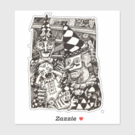 Fabricación del hombre, por Brian Benson, Pegatina