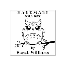 Fabricado a mano con amor por el sello de goma de