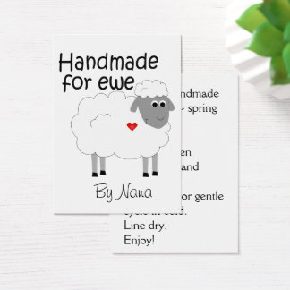 Fabricado a mano para Ewe - etiqueta de mano/ tarj