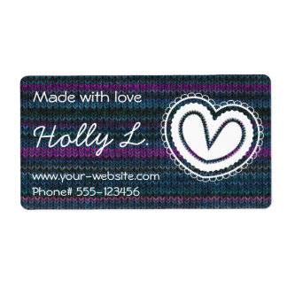 Fabricado a mano por - etiquetas