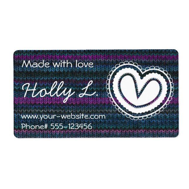 Fabricado a mano por - etiquetas (Frente)