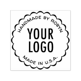 Fabricado a mano por sello de autograbado con logo