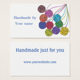 Fabricado a mano por (su nombre), bolas de hilados