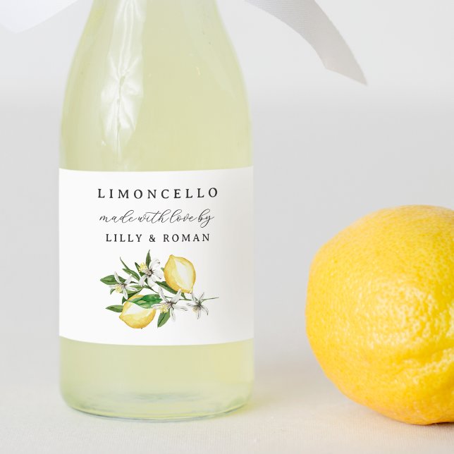 Fabricado con amor Etiqueta del frasco de Limoncel (Subido por el creador)
