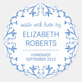 Fabricado con amor Etiquetas de regalo caseras par