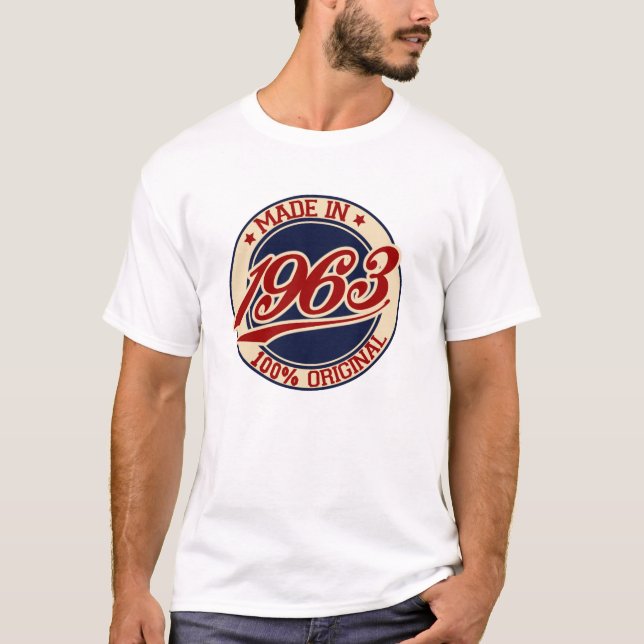 Fabricado En 1963 Con Camiseta Original Al 100% (Anverso)