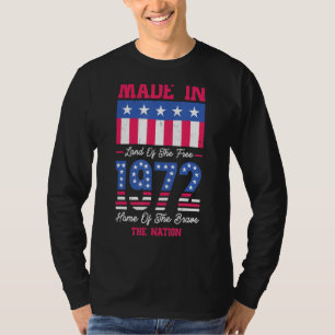 Fabricado En 1972 Para Camisetas Estadounidenses T