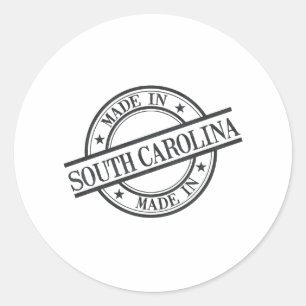 Fabricado En Carolina Del Sur Estilo Sello Logo Ne
