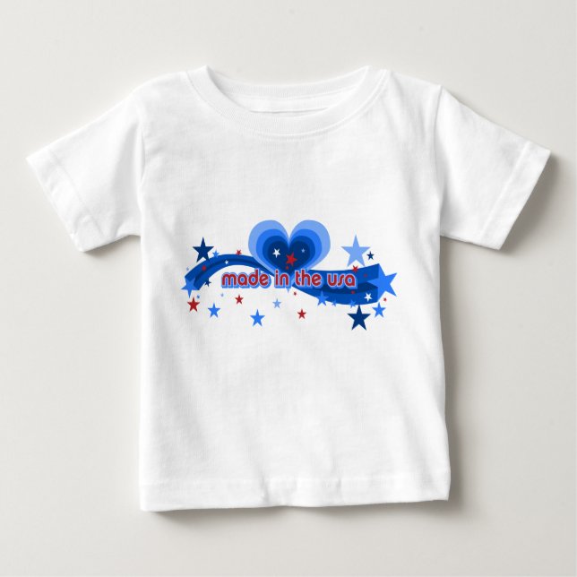 Fabricado en EE.UU. Infantes y camisetas para niño (Anverso)