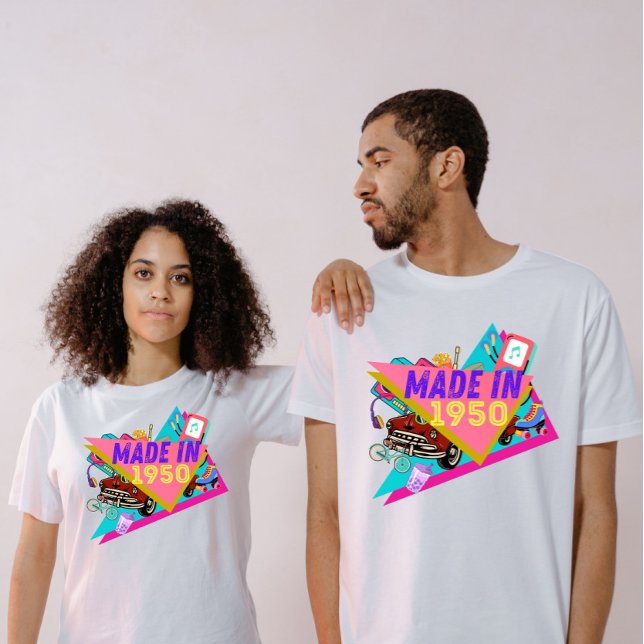 Fabricado en la camiseta de cumpleaños 1950 (Subido por el creador)