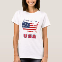 Fabricado en la camiseta de Estados Unidos