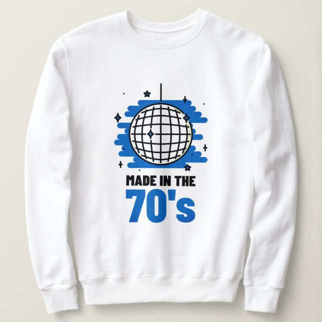 Fabricado en la sudadera de los años 70 (Anverso del diseño)